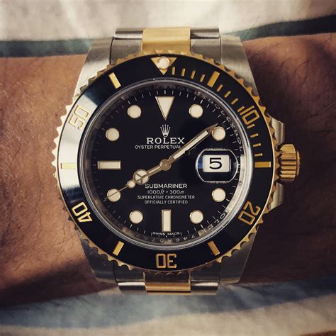 ceas rolex submariner silver gold black|rolex oyster submariner.